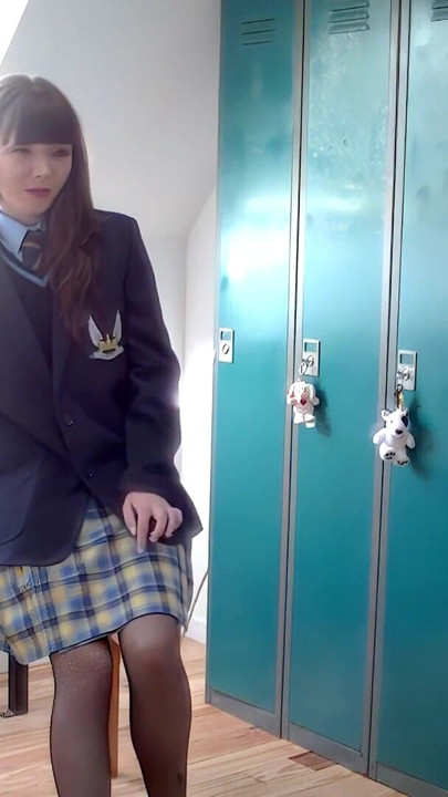 Helen G BTS: Petite Model In College Uniform and Lingerie! | Clip 2