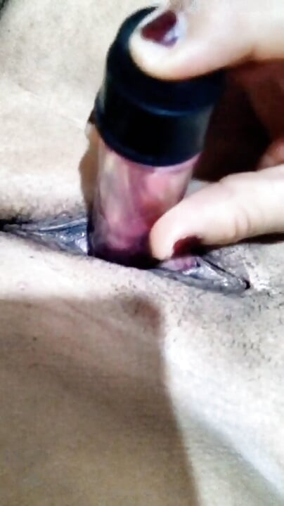 Latina wife first dildo