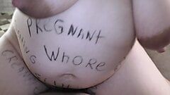 Pregnant Bbw Cheating Milf Milky Mari Covered In Dirty Body Writings Dominates Her Cuckold Hubby Until Creampie!