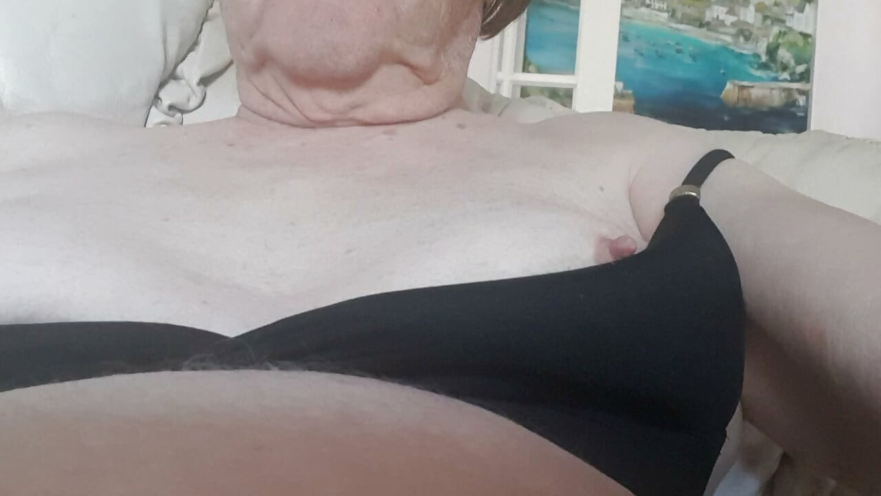 Undressing in the garden
