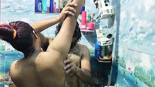 Hot bath romance with ass kiss and ass lick