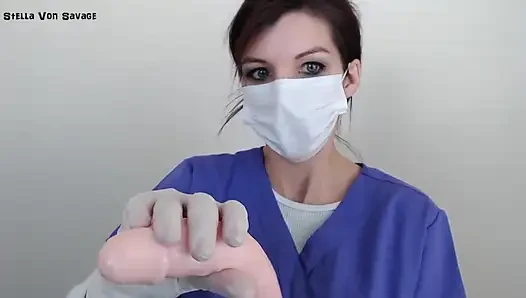 Milking Procedure Handjob - Latex Gloves