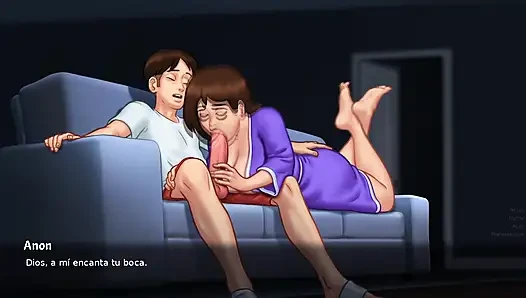 She really wanted her stepson to have his first time with her - Summertime Saga