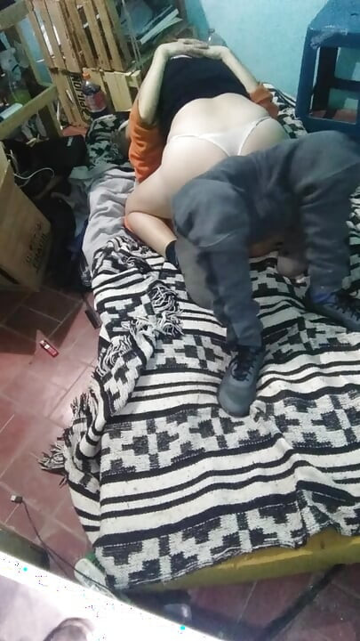 Girl with Montano Dress with the Mattress on the Floor