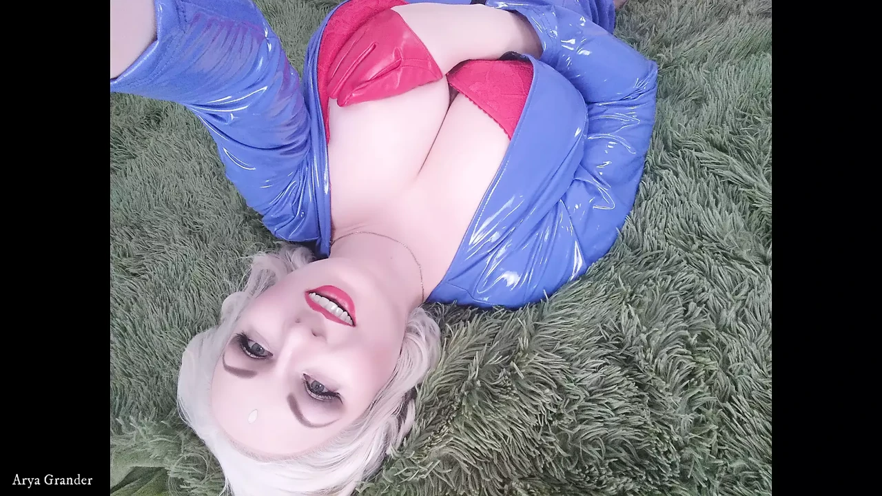 jerk off instruction from fetish MILF: hot blonde dirty talking with countdown! Arya Grander