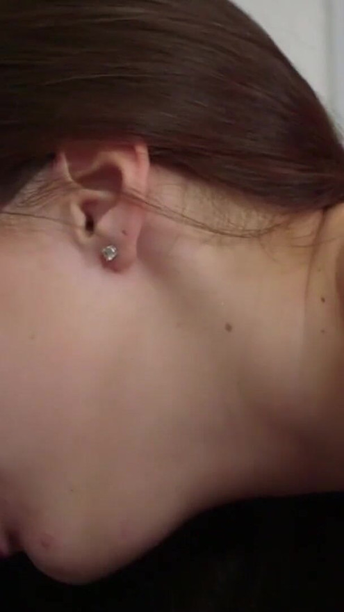 This girls hairy pussy is made for licking so a redhead girl licks it all off | Clip 3