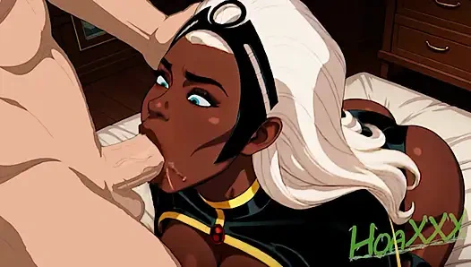 Cewek ini lagi asik ngentot kontol posisi cowgirl x-men