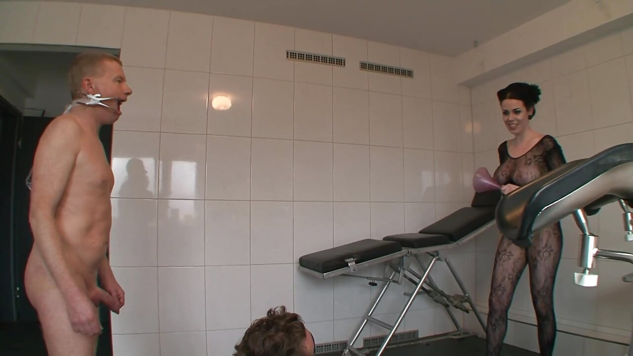 Sexy babe with huge tits dominates wild and hot BDSM