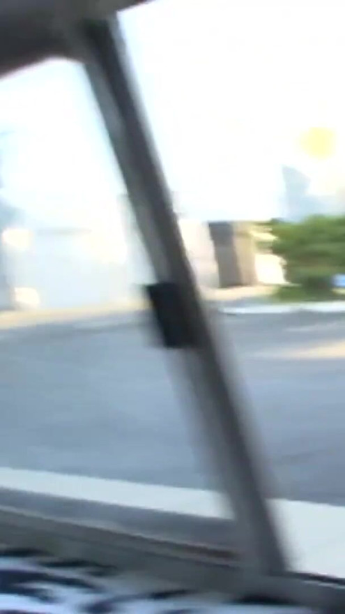 Skinny blonde Teen student with small natural tits picked up for car sex | Clip 1