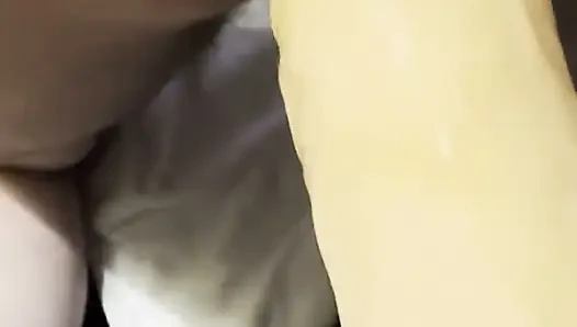 Wife pegged me with big dildo