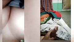 Actrices de televisión paquistaníes en escándalo de video mms filtrado, follando, mostrando grandes tetas en videollamada de Whatsapp