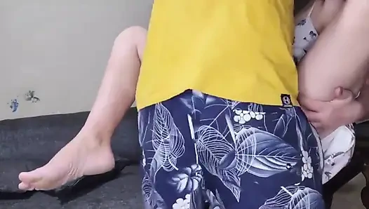 I Invited the Young Big Cock Pool Guy in to Fuck Me While My Husband Is Away