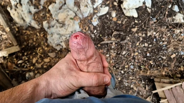 Phimosis Stepdaddy Public. Stroking Slow, Precum Everywhere
