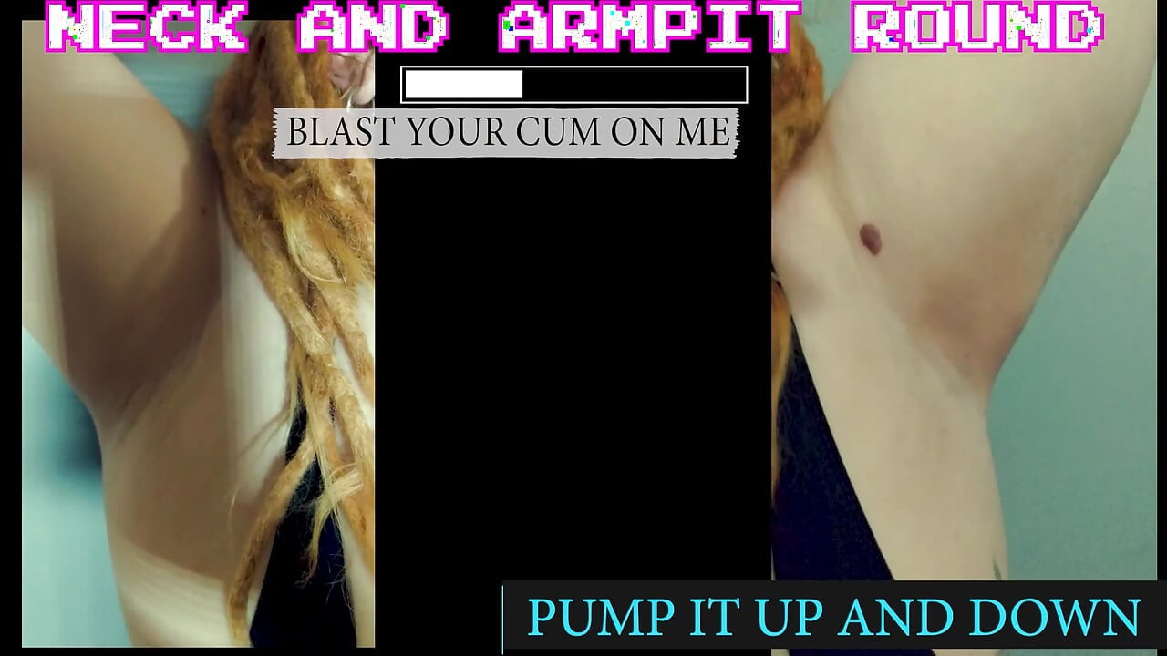The jerk off to my neck armpits and boobies game jerk it