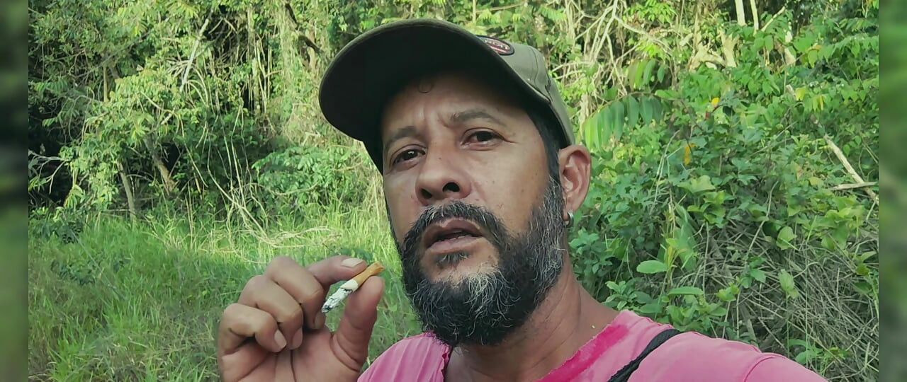 Smoking in the woods