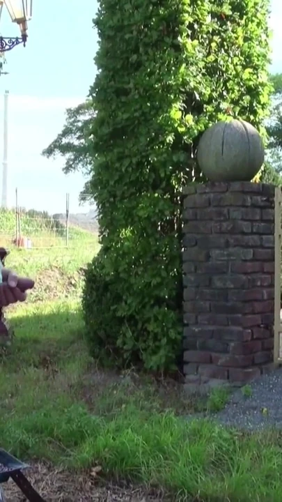 Iconic moment from "German Step Mom catch Step Son wank in Garden and Help with Fuck"
