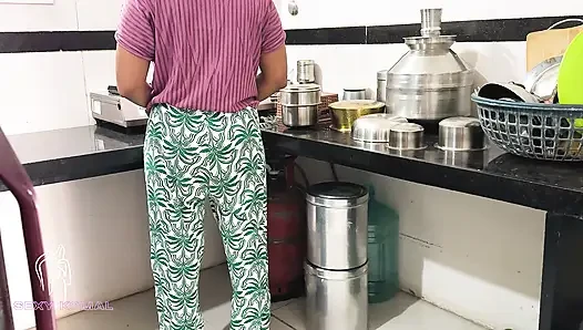 Komal wasn't cooking kitchen food, she was fucked from behind.