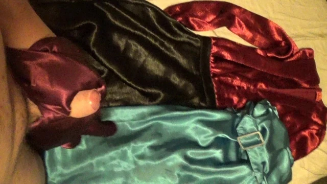 Cumshot On Satin