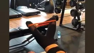 Madison Grace Reed working out her amazing legs in spandex