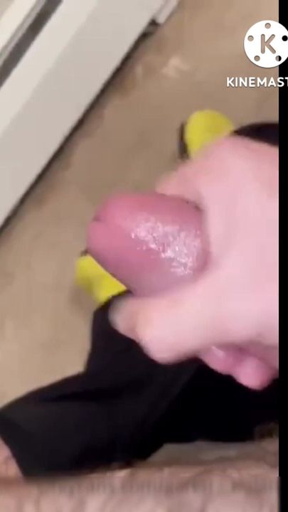 Jerk of my cute cock and massive cumshot