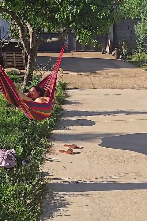 Stepfather Fucks His Stepdaughter Outdoors While His Wife Is Not at Home Anal!!
