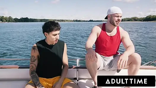 ADULT TIME - Straight Buddies Marcus McNeil & Angel Elias Turn Disappointing Boat Day Into Hard Fuck