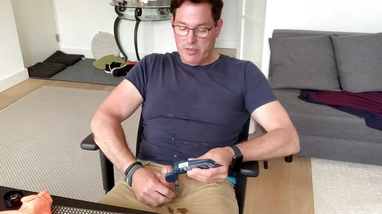 Lange, schmutzige, sperma-masturbation-session zu hause.