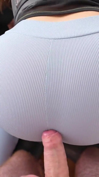 Must-see moment from "Caught Step Sister Masturbating And Fucked Her Through The Hole In Her Yoga Pants"