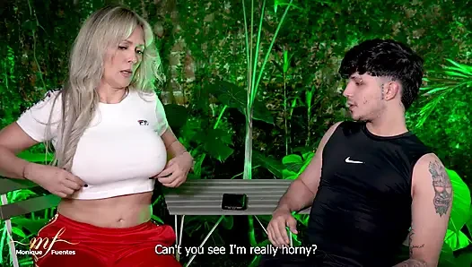 Ich bringe den freund meines stiefsohns nach hause, damit er meine muschi mit seinem großen schwanz ficken kann - Monique Fuentes & big jackson