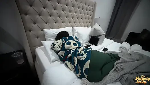 Ebony Gets Fucked Around the House Before Guests Arrive