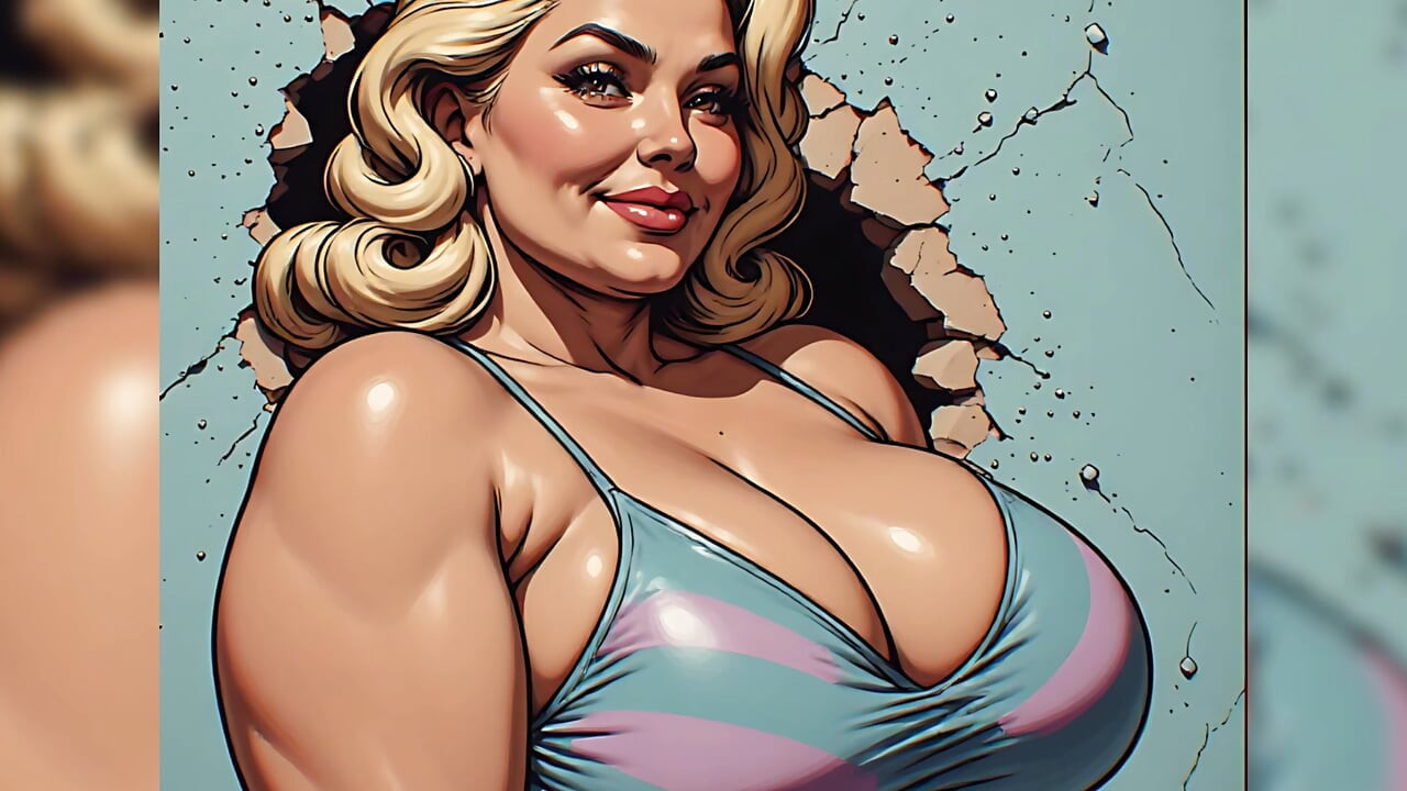 Curvy Women Swimsuit Art