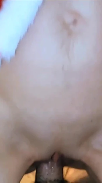 Thrilling moment from "Amateur MILF gives POV blowjob and fuck for Christmas"