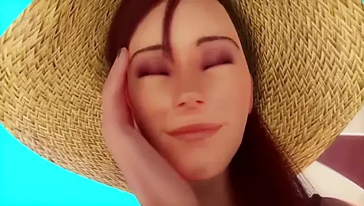 Femdom oral di pantai futanari lagi asik ngentot