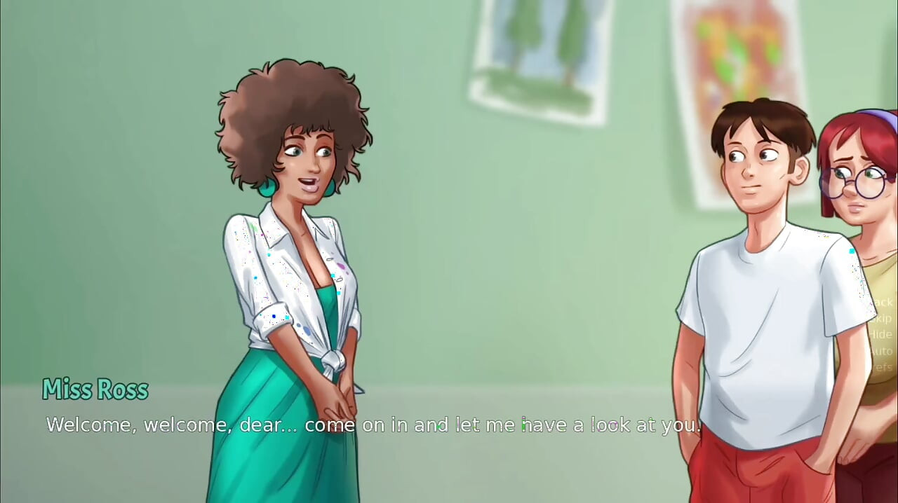 Barbara's erotic art lessons - summer time saga
