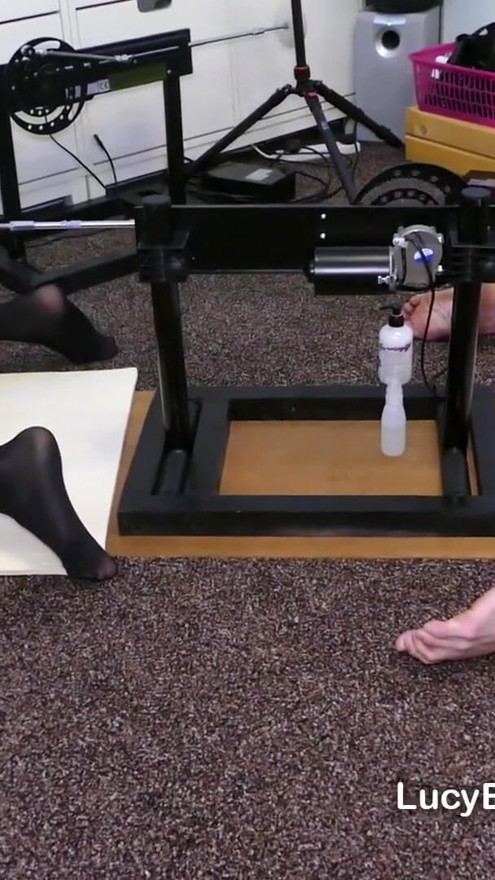 Amazing Fucking Machine Double Dildo Duel | Clip 1