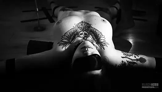 Sin trusted me with fire for her BDSM session - Wax play