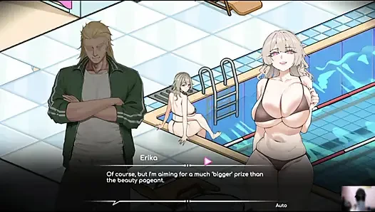 Ep-1 lifeguard holic! NTR Hentai game gameplay! I got a swimming pool and there are many hot girls!