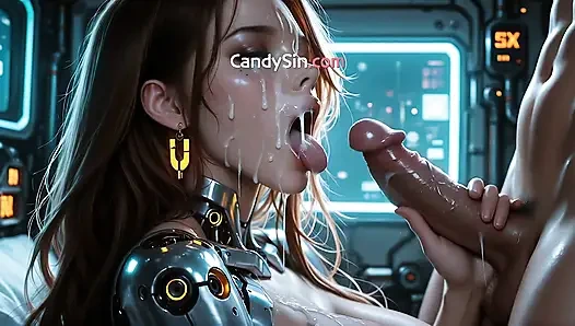 Kamu Pasti Nggak Percaya Kalau Cyborg Ini Kena Banjir Sperma Animasi 3D! AI PORN