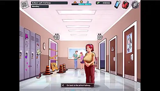 Summertime saga - Johannes and the ladies played spin the bottel ... Erik and Johannes fucked Mrs. Johnson.