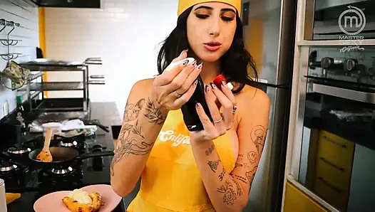 Hot lesbian Latinas cooking - Part 2 - SFW