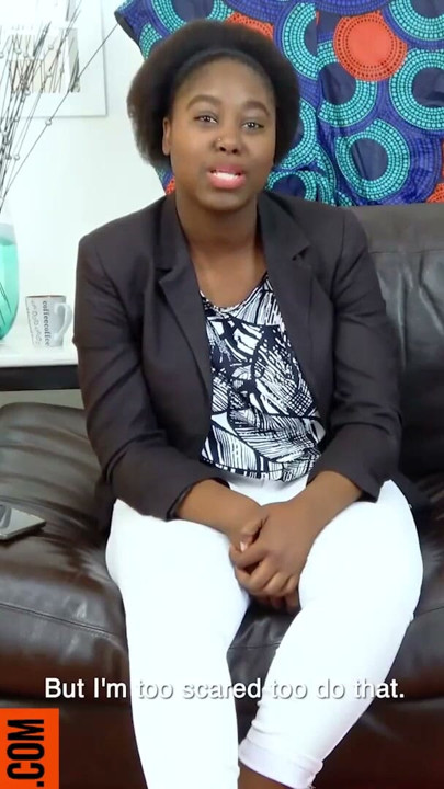 I ended up FACE FUCKING this BLACK amateur who walked in with her CV and her best dress | Clip 1