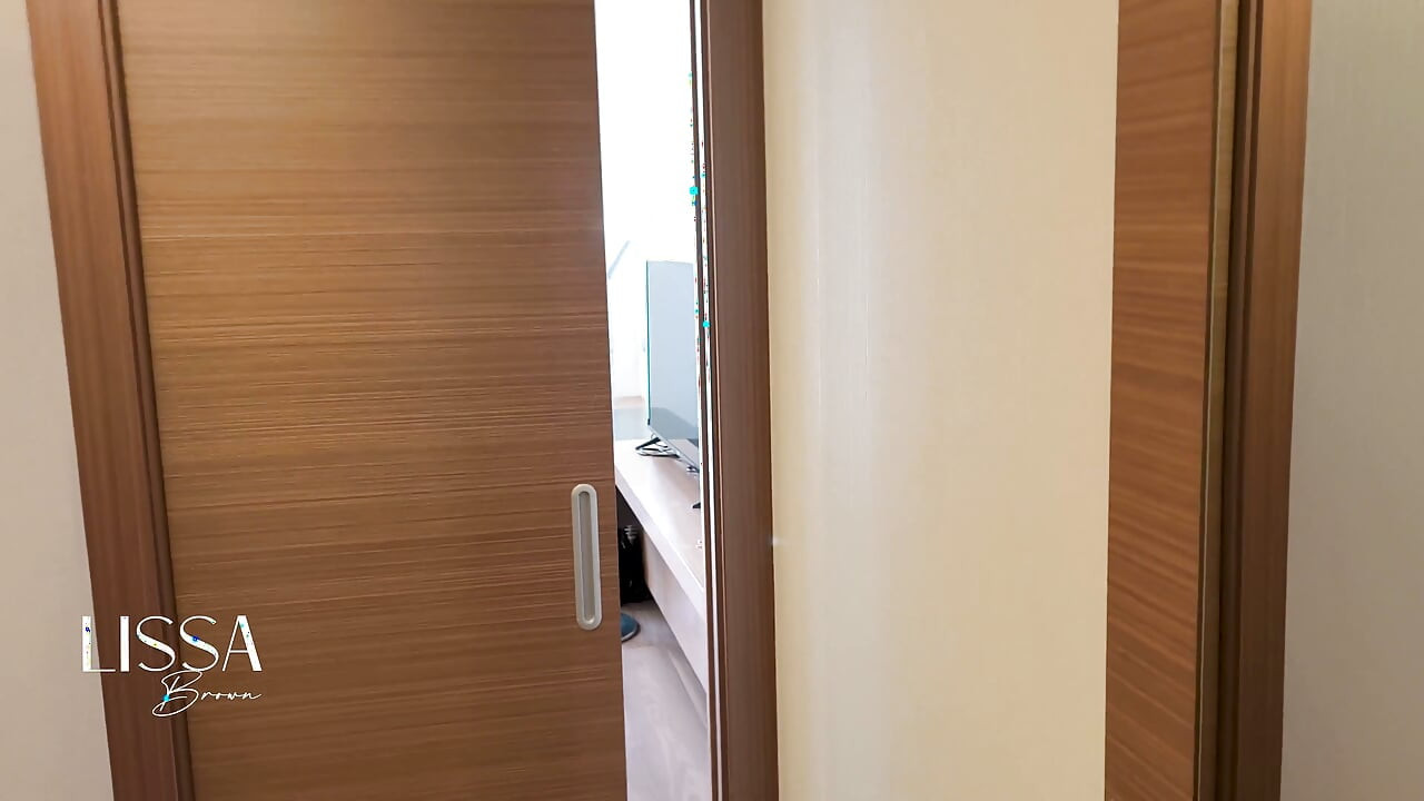 My Stepfather Catches Me Riding the Pillow, so He Fucks Me Using a Condom