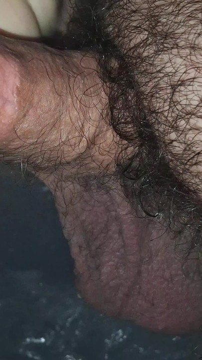 Hot tub sex with cumshot on her Christmas toes | Clip 1