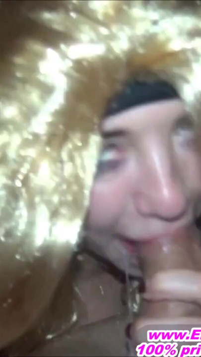 Blowjob and piss on Street Public after disco - german | Clip 1
