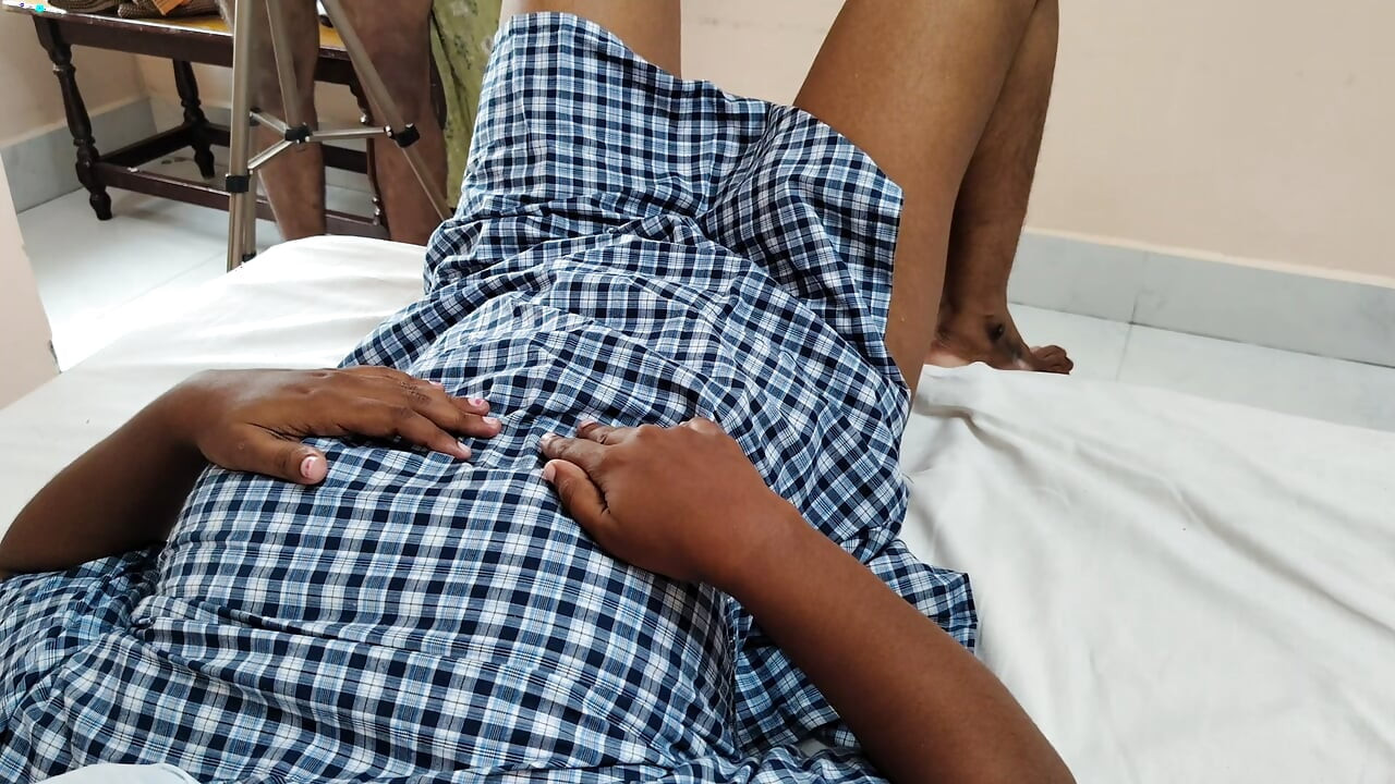 School girl shared bed with step father