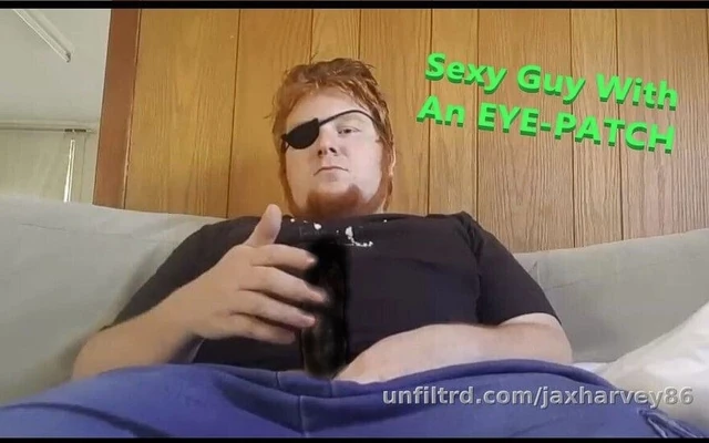 Sexy Redhead with an Eye Patch Shows You How to Cum Like a Mobster