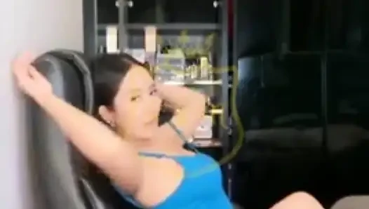 Horny girl masturbate and play with her tight pussy