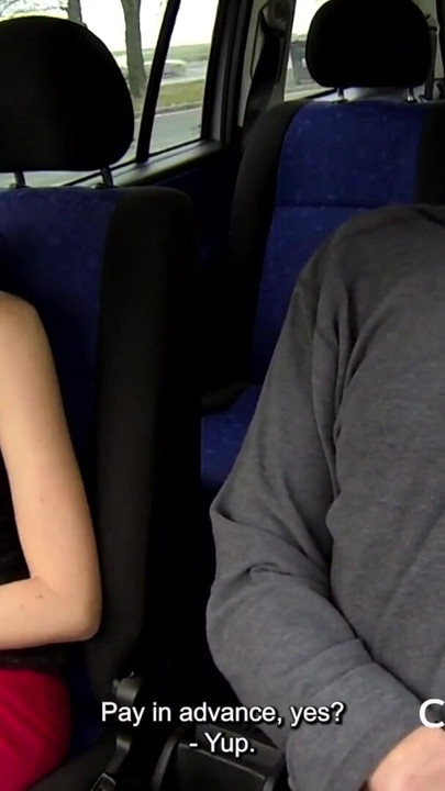 Raw fucking with an eager brunette in the car (Czech Bitch) | Clip 1