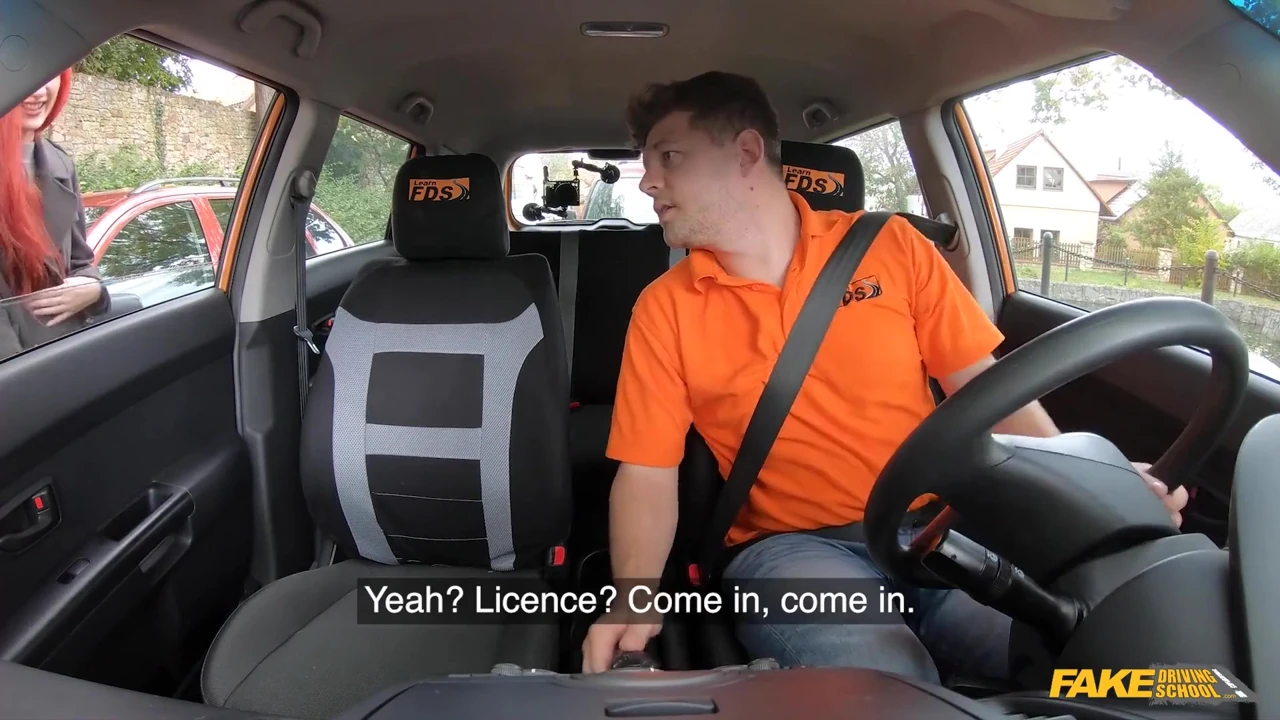 Fake Driving School - Redhead Brit Gigi Rouge Needs a Licence and Will Do Anything for It