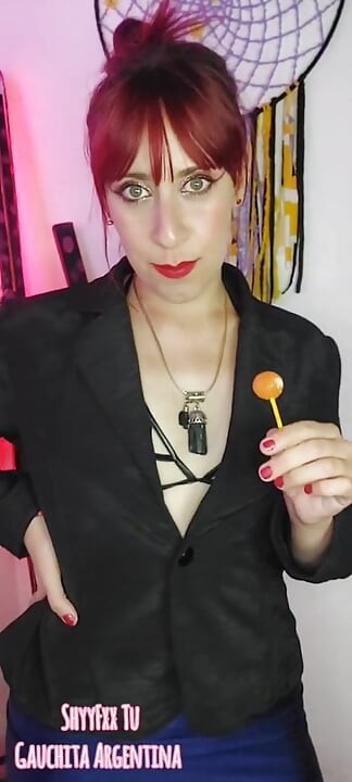 Shyyfxx Your Bossy Boss Jerks Out with a Lollipop and Forces You to Lick Her Pussy Humiliation